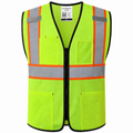 Hi-Vis High Visibility Reflective Safety Vest with Pockets